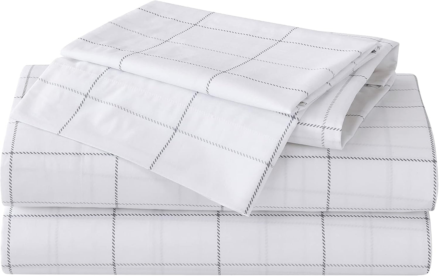 Eddie Bauer Full Sheets Cotton Percale Bedding Set for Comfort