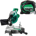 Compound Miter Saw 10in with Large Table and Tape Measure - Portable