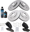 TRQ Front and Rear Brake Pad & Rotor Kit for 2005-2010 Mustang
