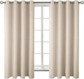Champagne Blackout Curtains Set of 2 Panels 46 x 63 in - Insulated