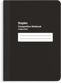 Staples Small Composition Notebook 5in x 7in, College Ruled - Compact