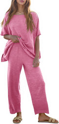 Tankaneo Women's 2 Piece Travel Knit Sweater Set - Comfortable Travel