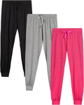 Sweet Hearts Girls Sweatpants 3 Pack - Super Soft Performance Joggers
