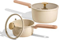 Ceramic Nonstick Saucepan Set 1.6Qt & 3.0Qt - Healthy Everyday
