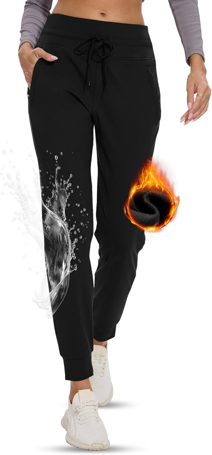 GAYHAY Women's Waterproof Fleece Joggers