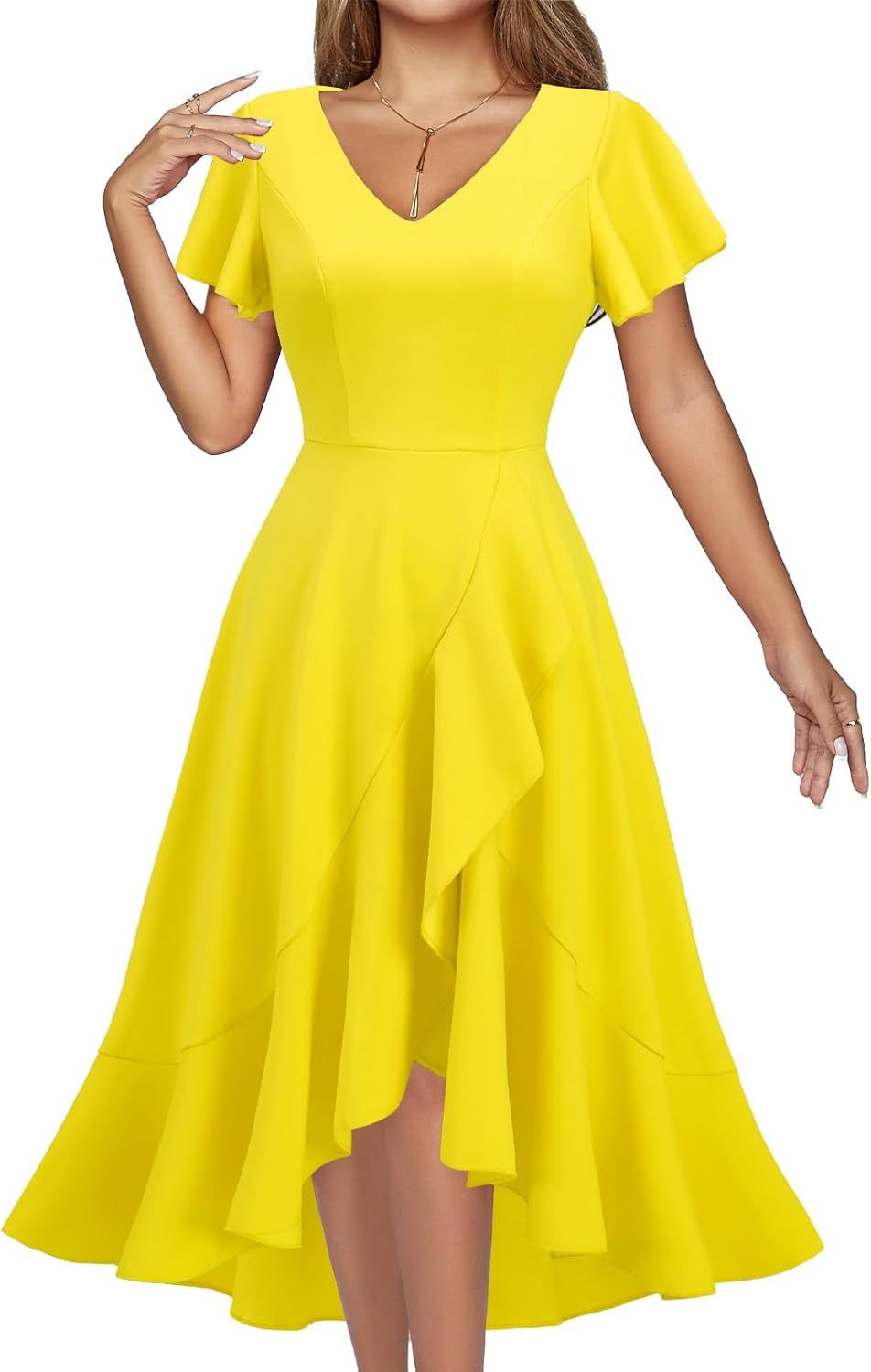 DRESSTELLS Women's High Low Vintage Cocktail Dress for Parties