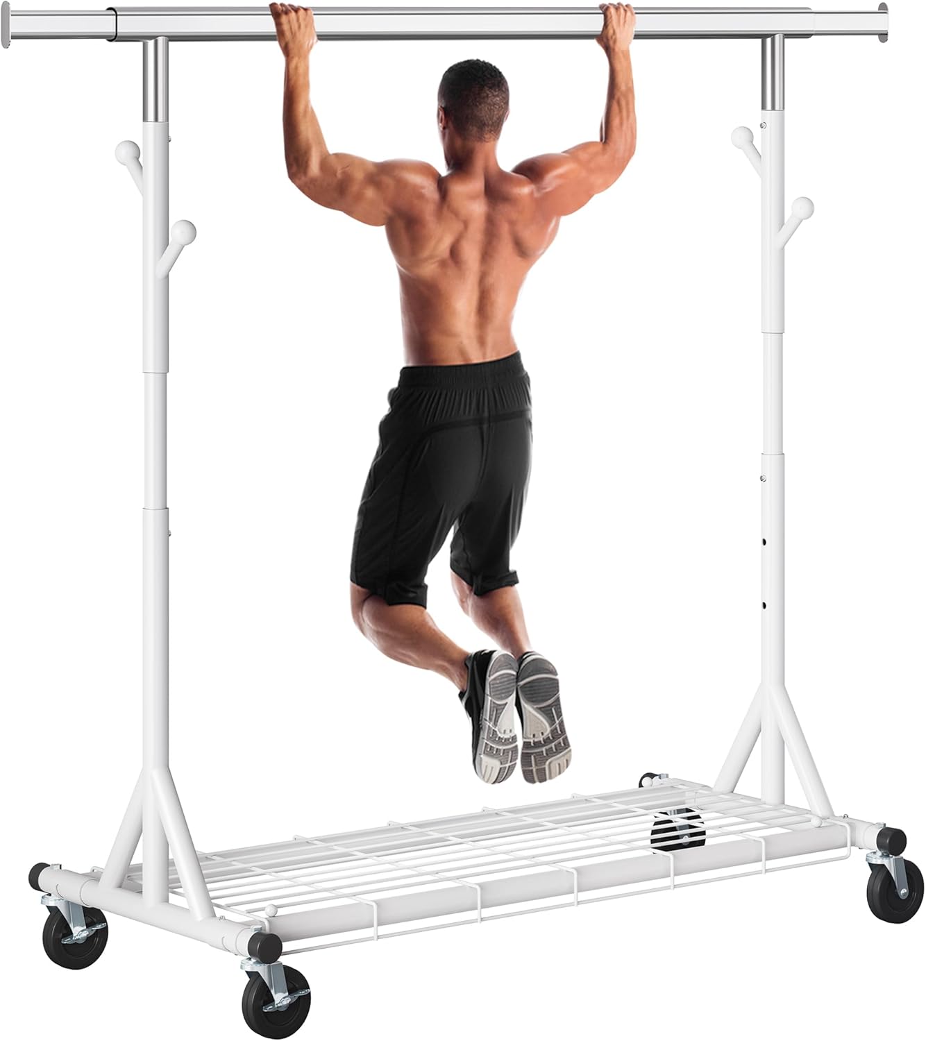Heavy Duty Clothes Rack with 630 lbs Capacity for Storage