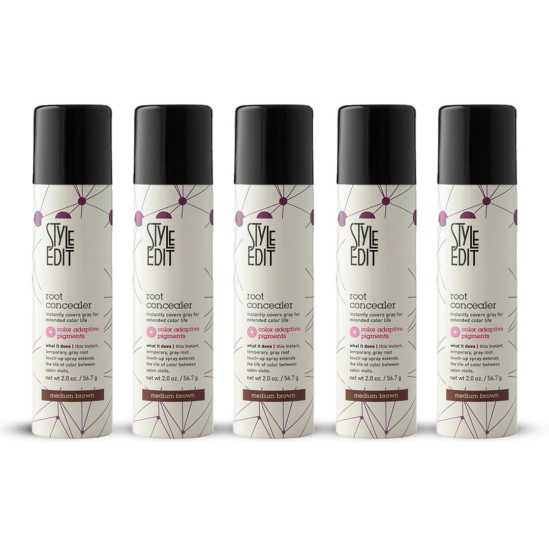 Style Edit Root Concealer Touch Up Spray for Instant Grey Coverage