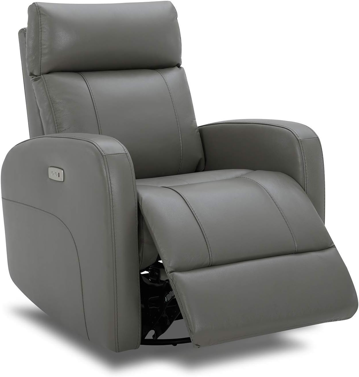 CHITA Genuine Leather Swivel Recliner - FSC Certified & Electric