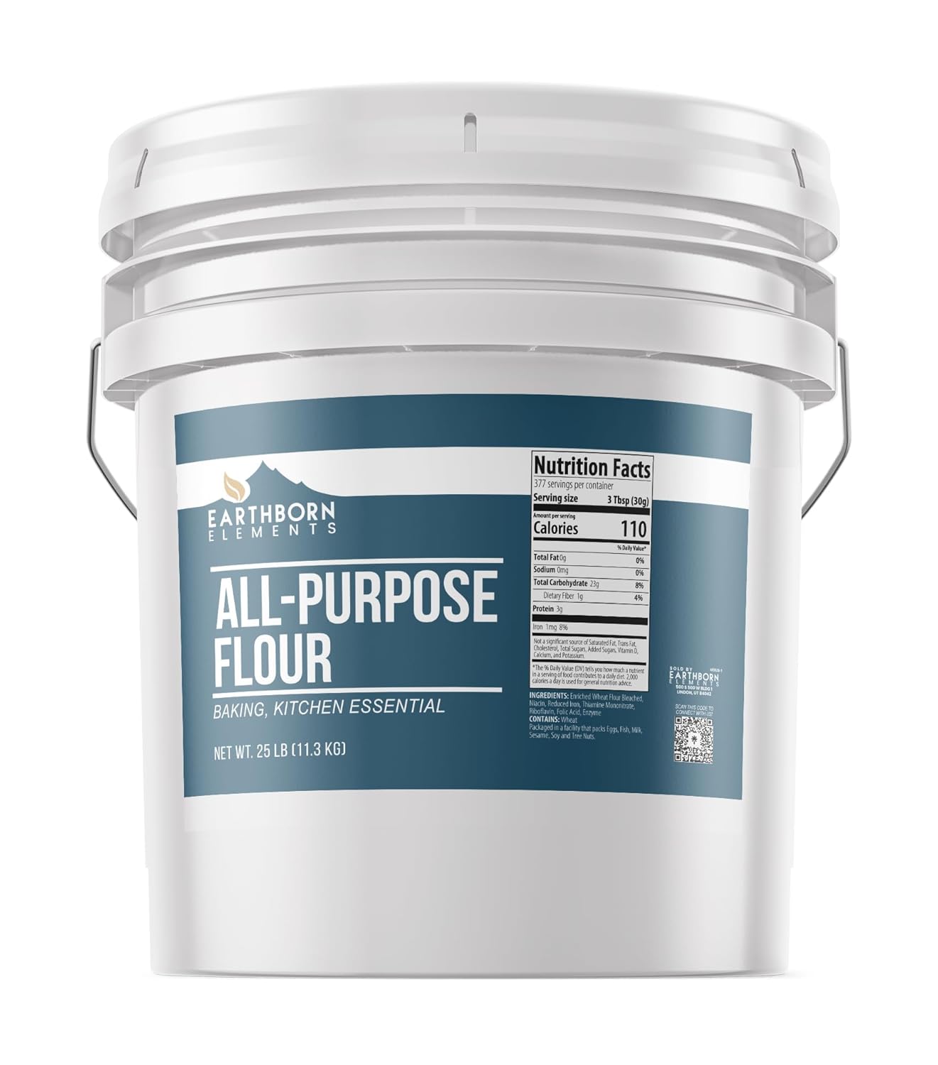 Earthborn Elements All-Purpose Flour in 5 Gallon Bucket for Baking