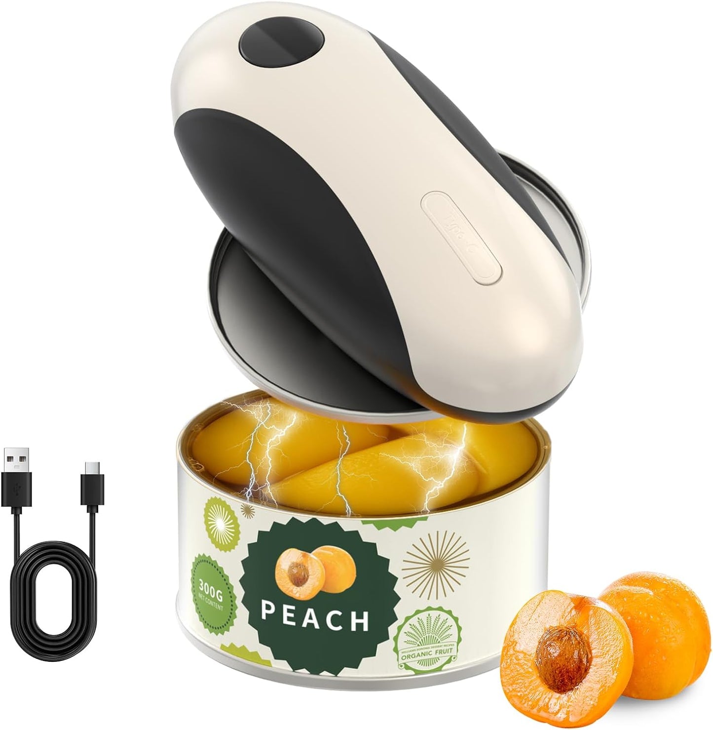 CIRCLE JOY Rechargeable Electric Can Opener for Easy Use