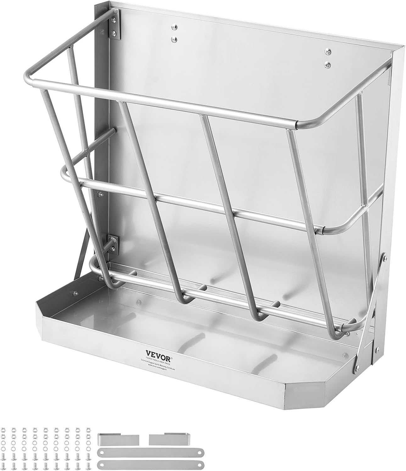VEVOR Wall Mounted Hay Rack: Durable Livestock Feeder
