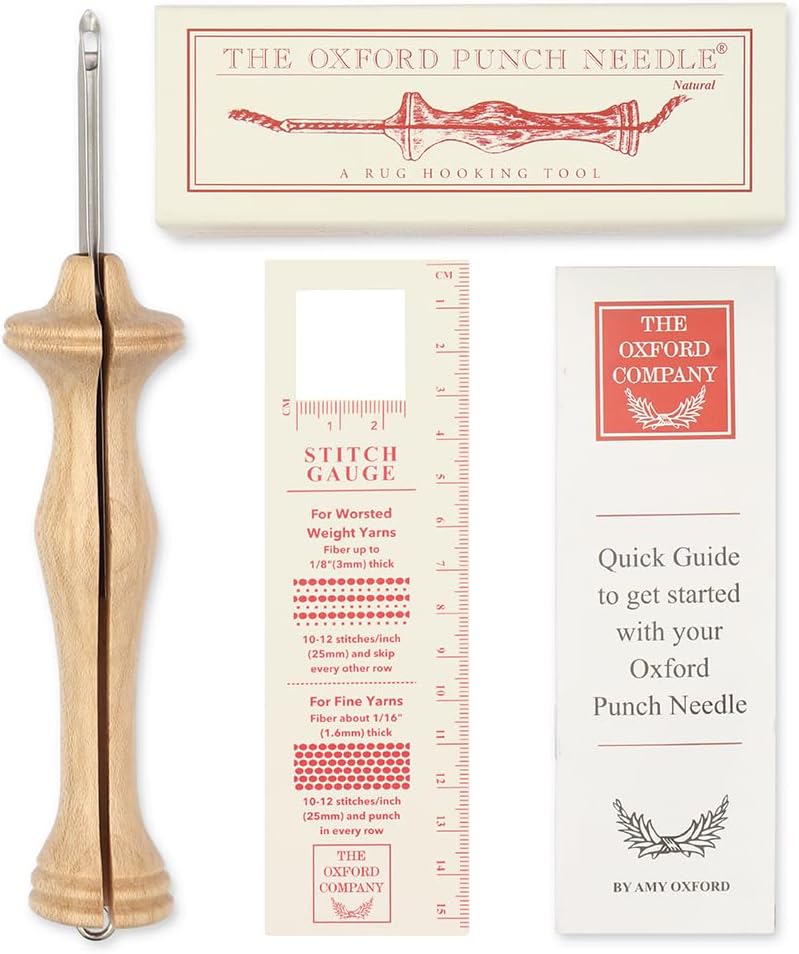 The Oxford Punch Needle #10 for Fine Point Rug Hooking Projects