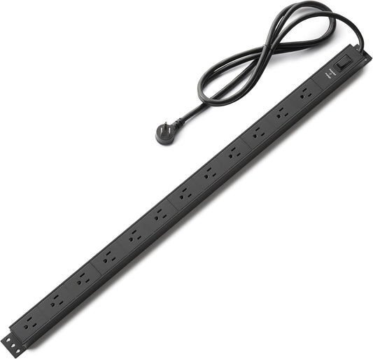 Basics Heavy Duty Surge Protector - 12 Outlets