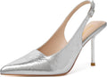 RIBONGZ Sexy Slingback Pumps Elegant Pointy High Heels - Comfortable