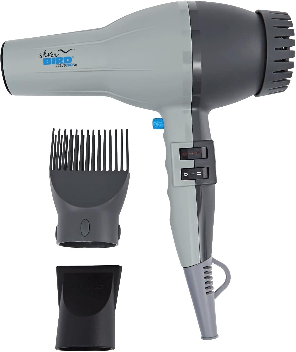 Conair Pro Silver Bird Hair Dryer - Fast Drying Power!