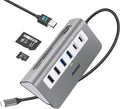 USB C Hub Multiport Adapter 9-in-1 - Compact 4K Docking Station