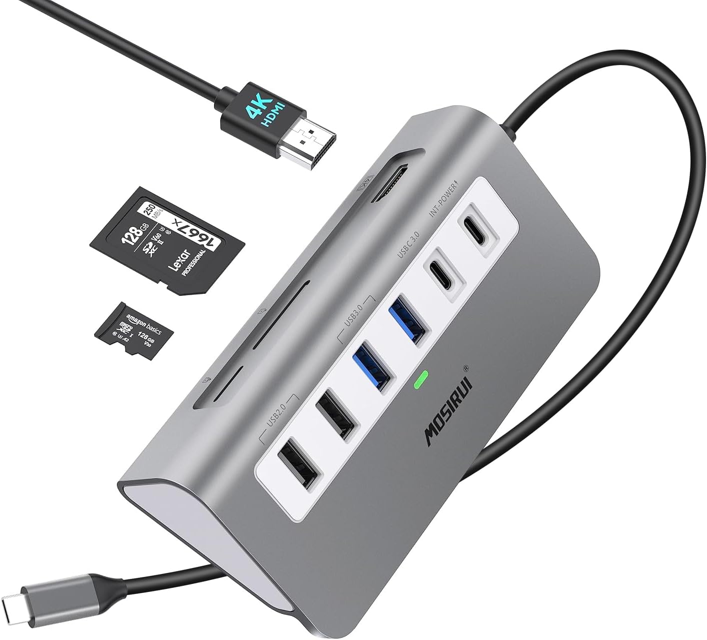 Mosirui 9-in-1 USB C Hub Multiport Adapter for Fast Connectivity