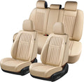 Coverado Front and Back Seat Covers for Cars - Nappa Leather