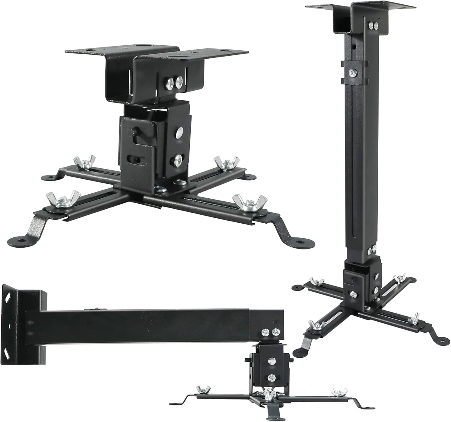 Adjustable Projector Mount for Home Office - Low Profile Compatibility