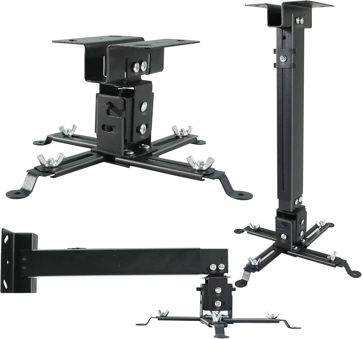 Adjustable Projector Mount for Home Office - Low Profile Compatibility