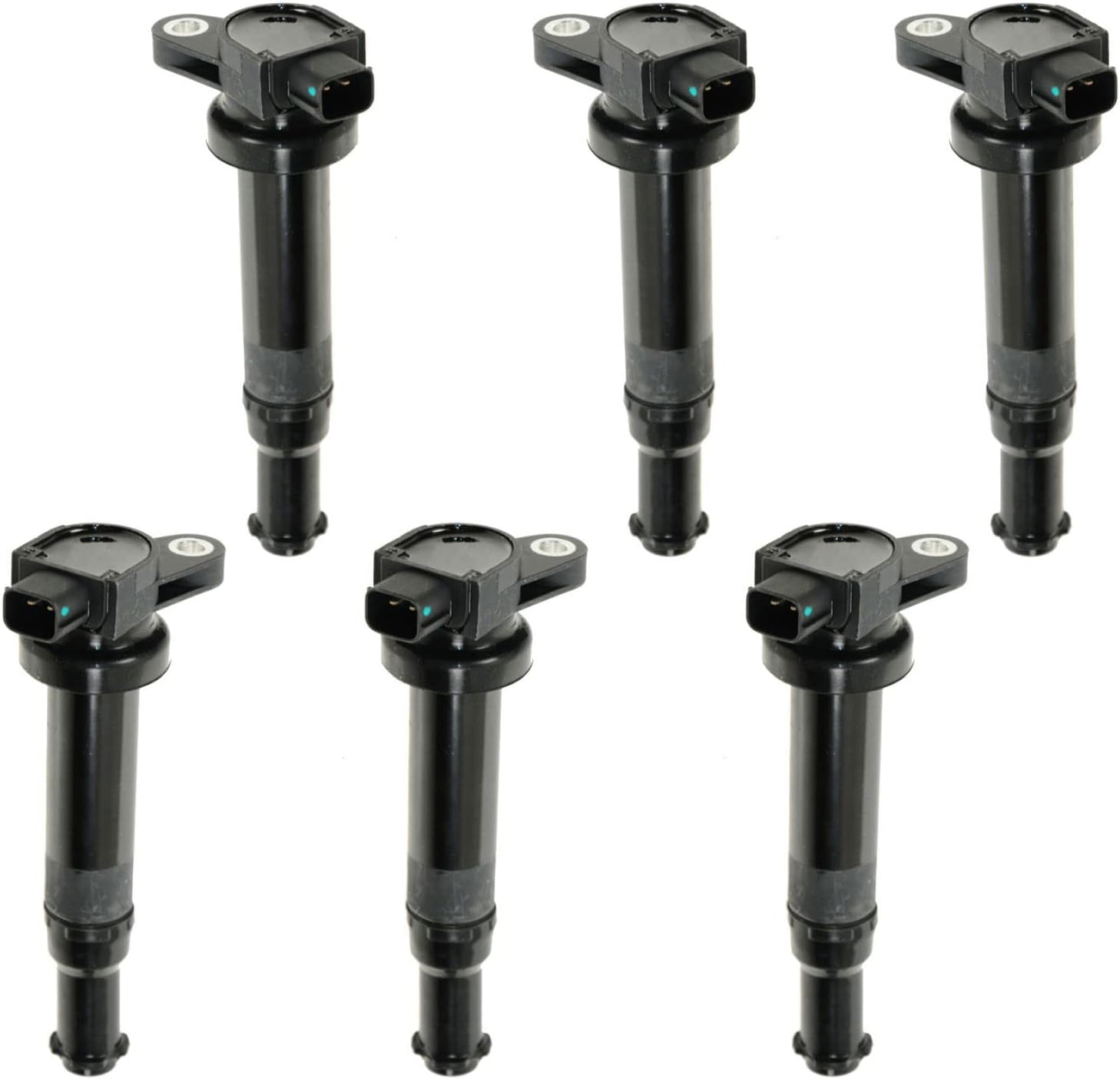 TRQ Ignition Coil Set for 2007-2009 Hyundai Santa Fe Vehicles