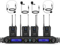 MicrocKing UHF Wireless Microphone System 4-Channel - Long Range