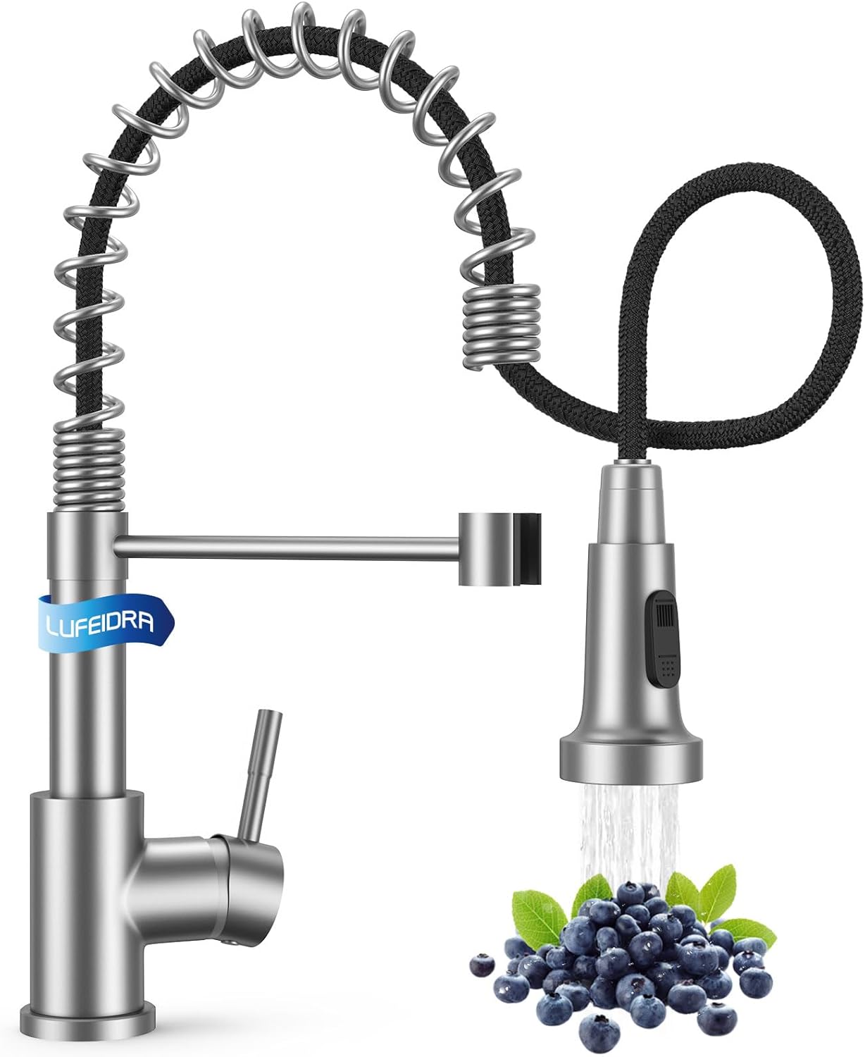 High Arc Kitchen Faucet with Pull Down Sprayer for RV Use