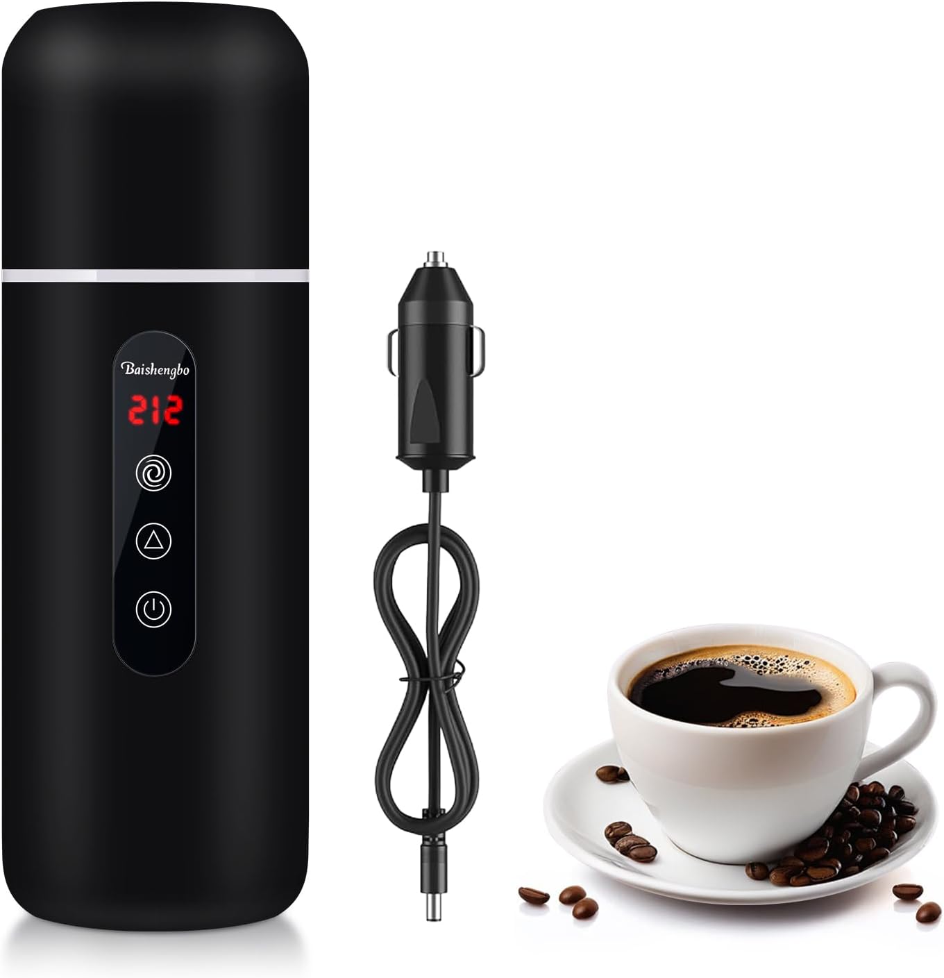 RAFYAOO Magnetic Car Kettle - Hot Water On-The-Go