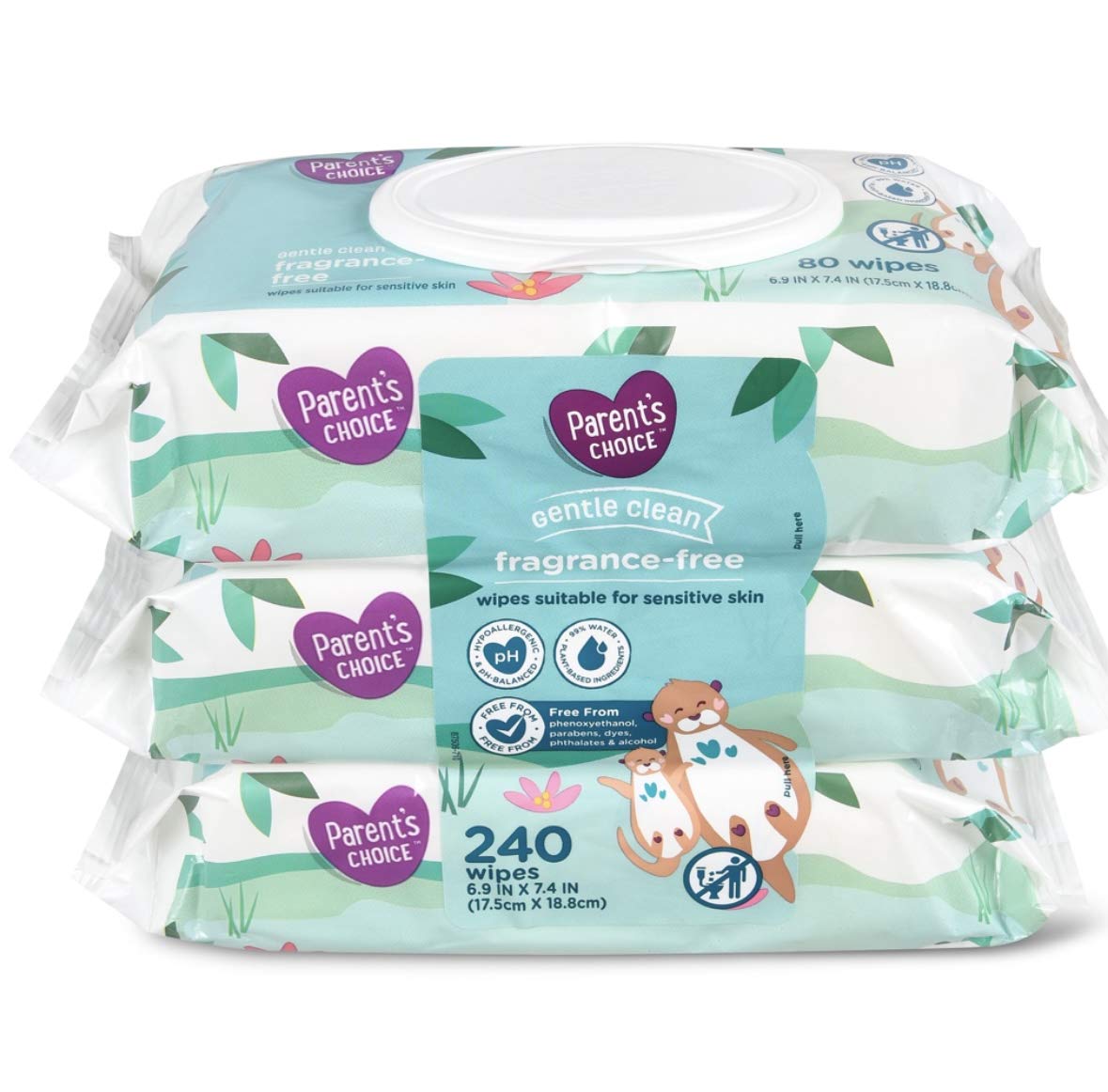 Soft & Fragrance-Free Baby Wipes 240ct