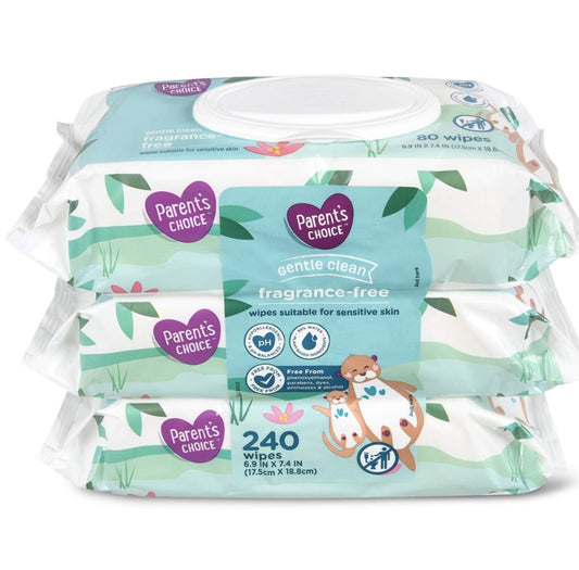 Soft & Fragrance-Free Baby Wipes 240ct