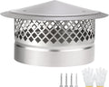 Cone Top Chimney Cap 10 in Round Chimney Cover with Screen - Better