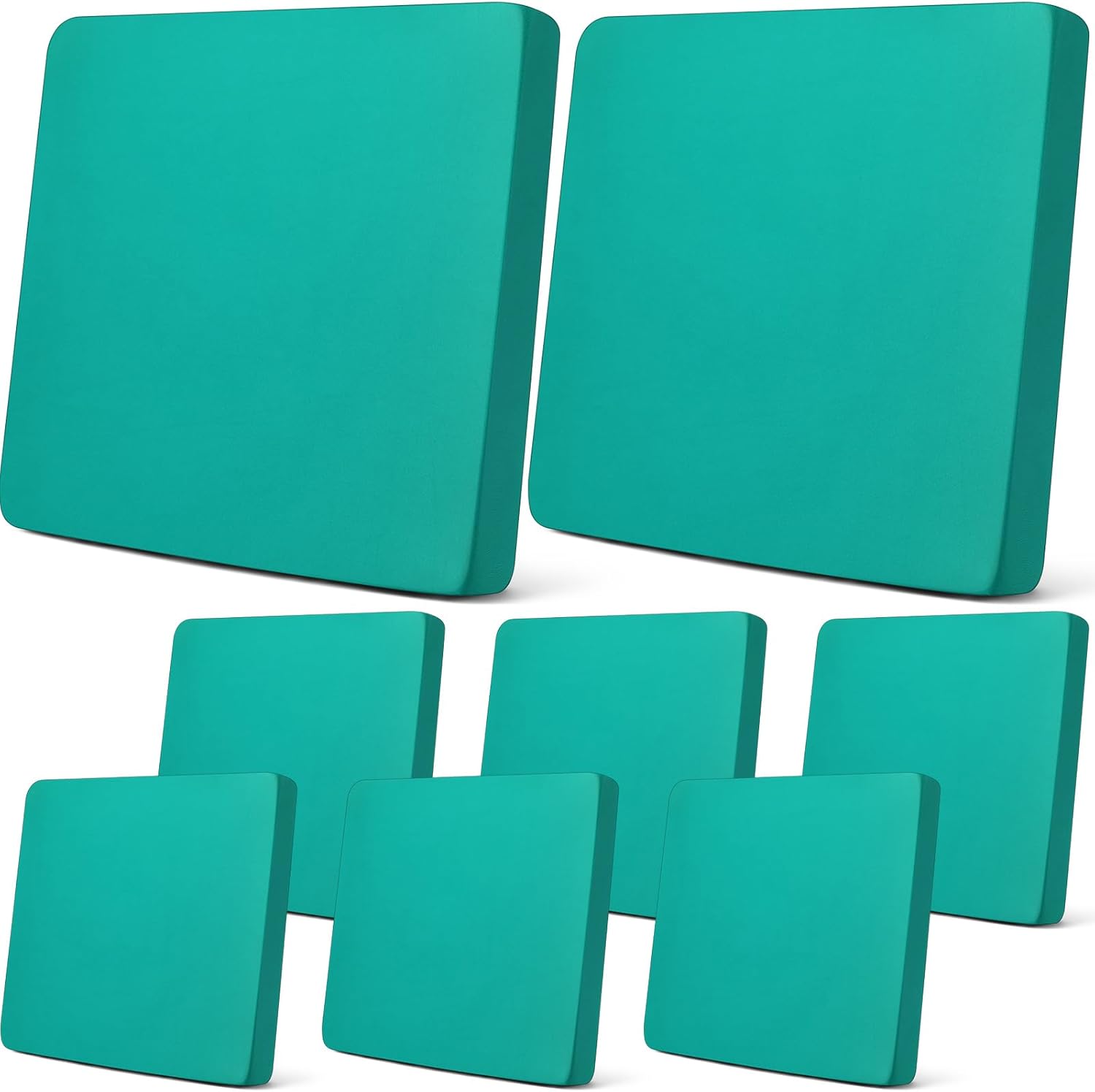 Newwiee 8Pcs Stretch Outdoor Cushion Covers for Patio Furniture