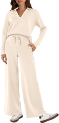 Glamaker Women's 2 Piece Sweatsuit Set - Cozy Lightweight Lounge
