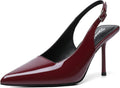 Sexy Slingback Pumps Pointy High Heels for Women - Elegant Burgundy