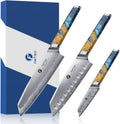 3PCS Kitchen Knife Set S35VN Powder Steel - Ultra Sharp Chef Set