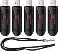 SanDisk 128GB Cruzer Glide USB 3.0 5-Pack - Portable High-Capacity