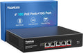 YuanLey 5-Port 10G PoE Switch Unmanaged - Compact 10Gbps PoE Hub