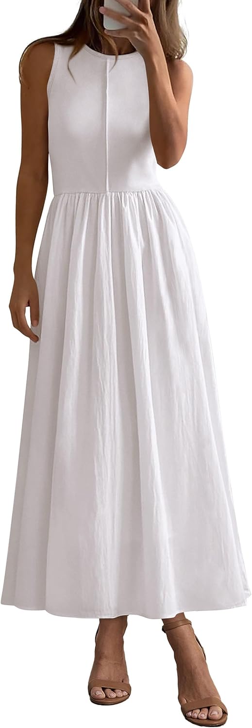 PRETTYGARDEN Maxi Dresses for Women 2025 Summer Casual Style