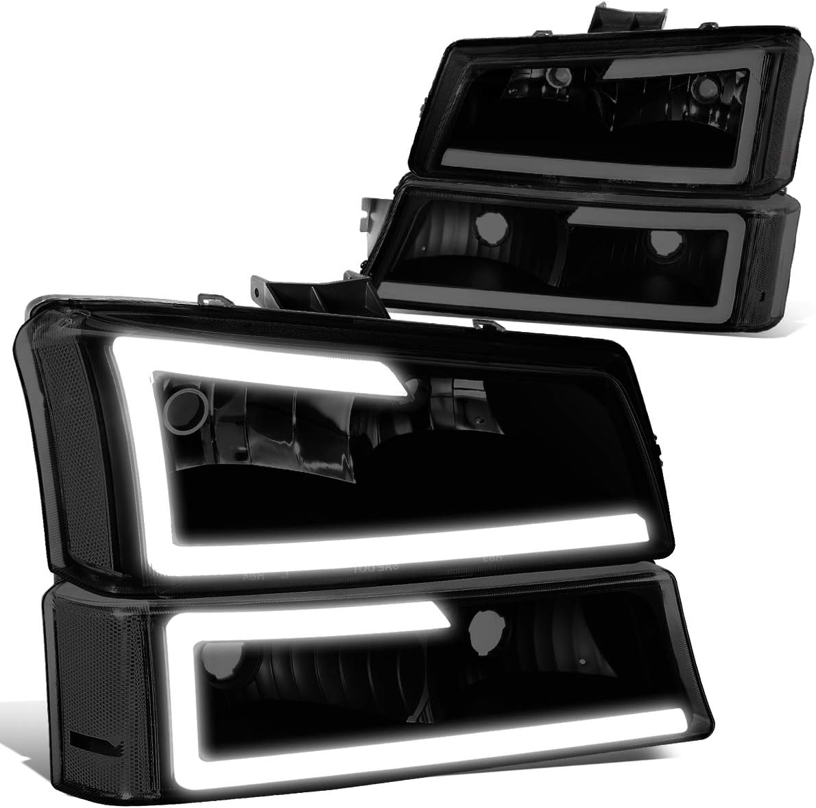 Auto Dynasty LED DRL Headlight Lamps for Chevy Silverado Models