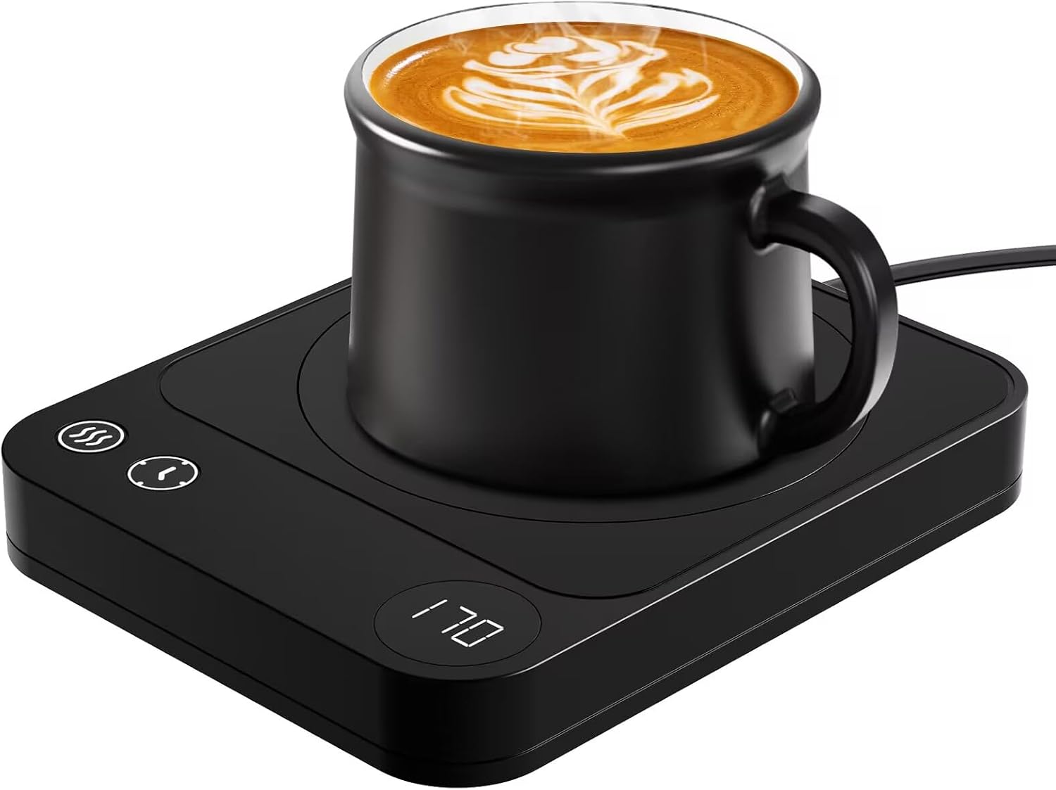 Smart Mug Warmer: 3 Temp Settings, Auto Shut-Off, LED Display