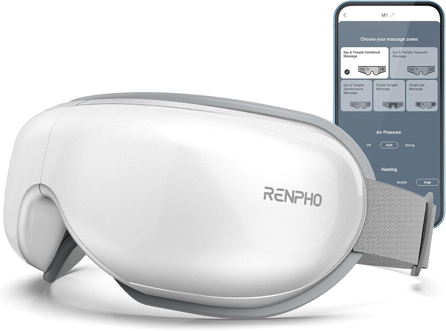 RENPHO Eyeris Eye Massager with Heat for Relaxation and Sleep