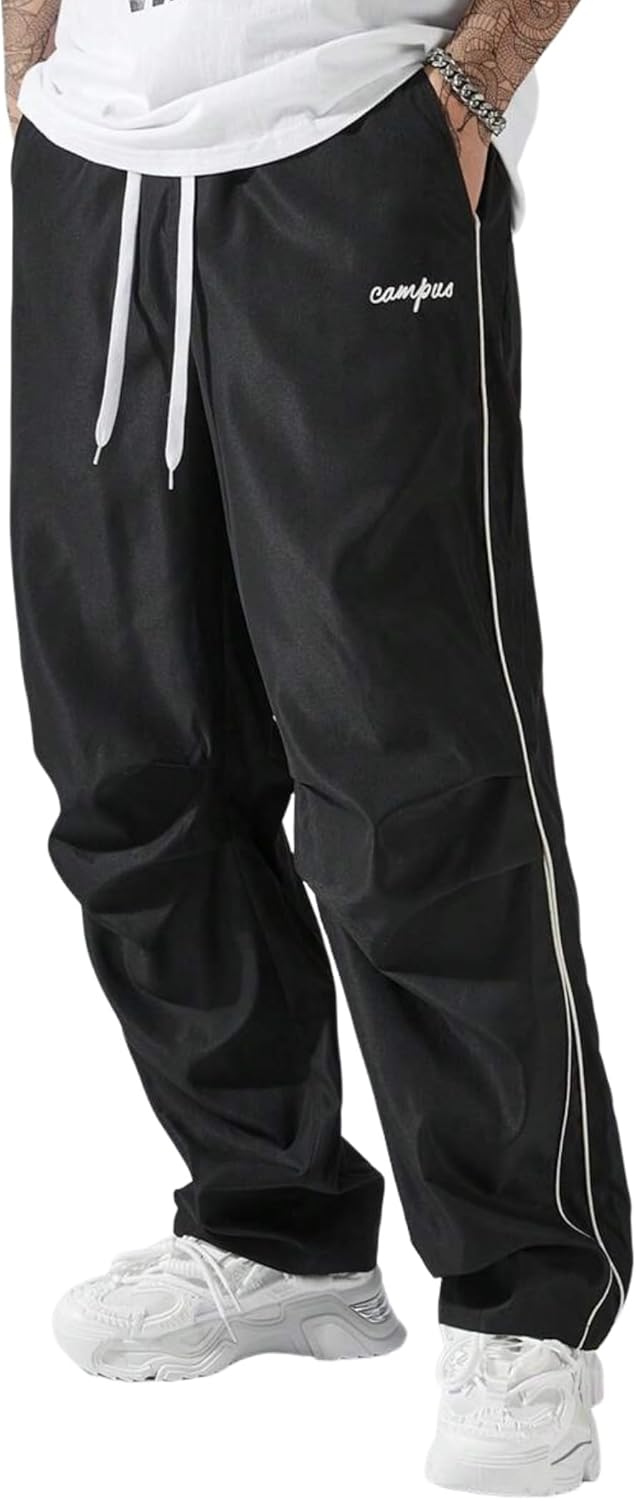 ZAFUL Men's Parachute Sweatpants for Casual Streetwear Style