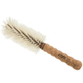 Blonde Bristles Cork Handle Round Boar Brush - Gentle Shine