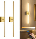 Battery Operated Wall Sconces Set of Two with Remote Control