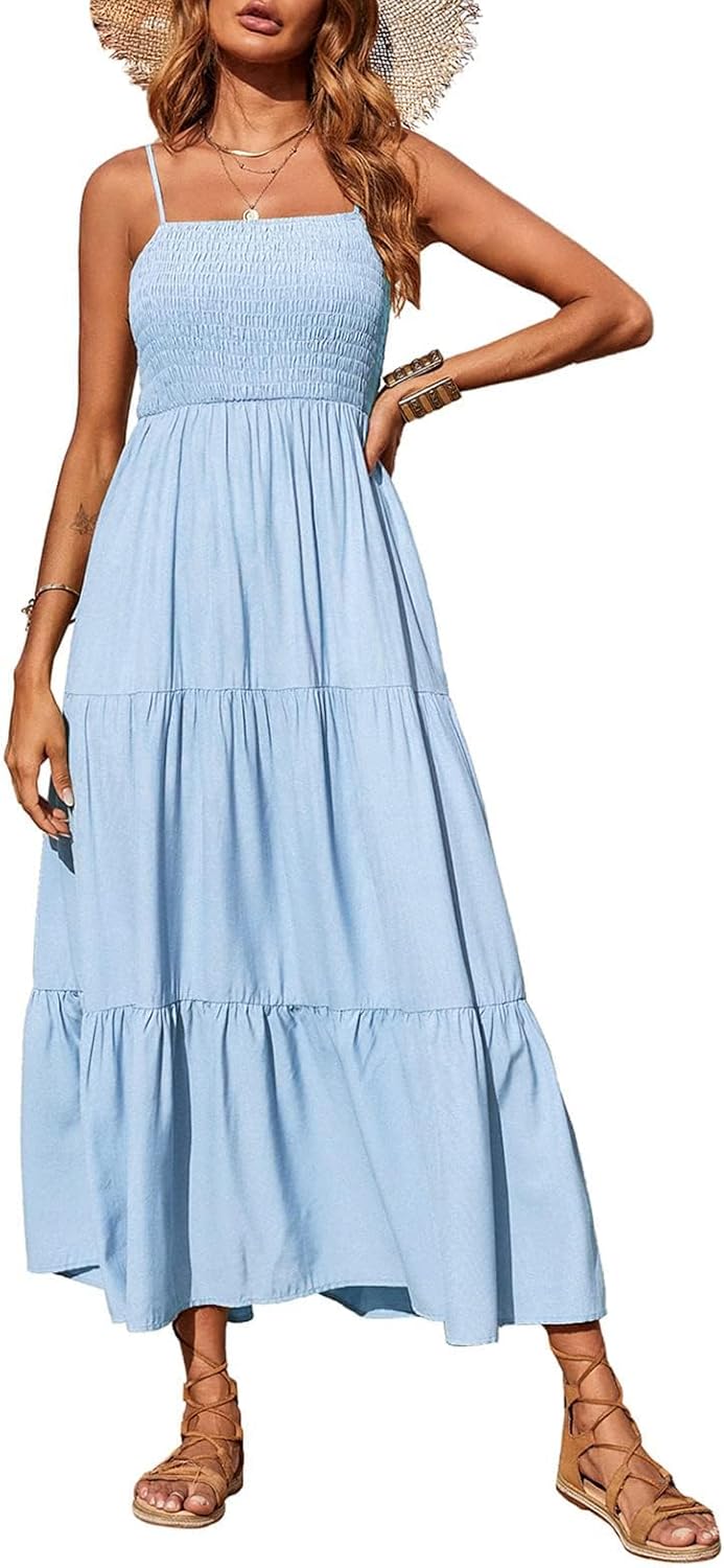 PRETTYGARDEN Women's Summer Maxi Dress for Casual Beach Style