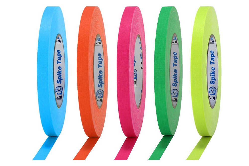 ProTapes Spike Tape 1/2 in x 50 ft for Marking and Organizing