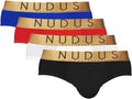 NUDUS Men's Bamboo Rayon 2 Pouches Underwear Pack Of 4 - Soft Support