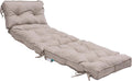 QILLOWAY Indoor/Outdoor Chaise Lounge Cushion with Ties - Comfortable