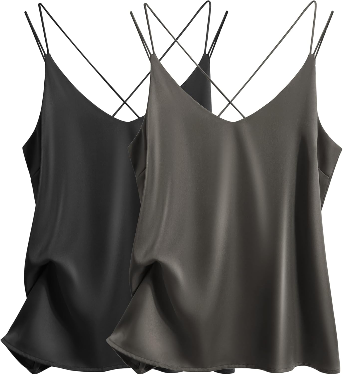 Ekouaer Womens Silk Satin Camisole Tank Tops for Stylish Looks